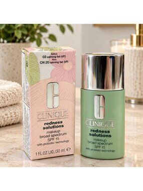 Clinique Redness Solutions SPF 15 Calming Makeup for Women, Fair, 1 Ounce